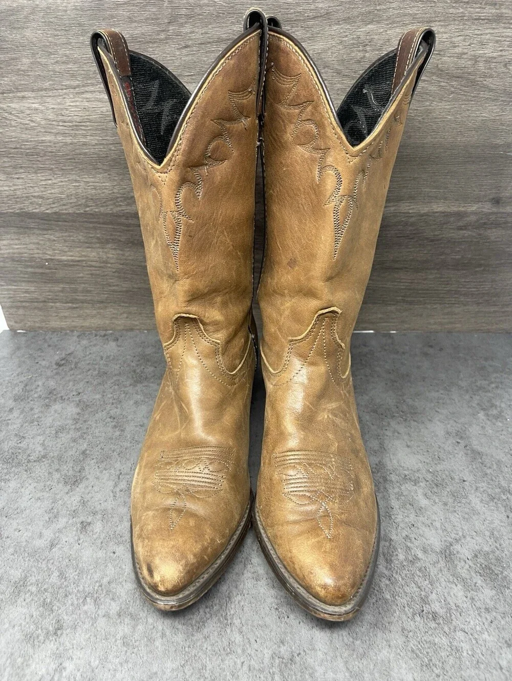Laredo Cowboy Boots Womens Size 8 Brown Leather Western